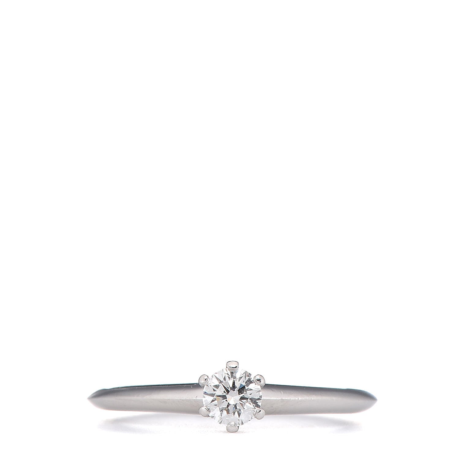 Tiffany Platinum Diamond .24ct Solitaire Engagement Ring 52 6 1 of 12