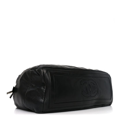 Chanel Lambskin Quilted Extra Large Coco Cocoon Reversible Tote Black 4 of 10