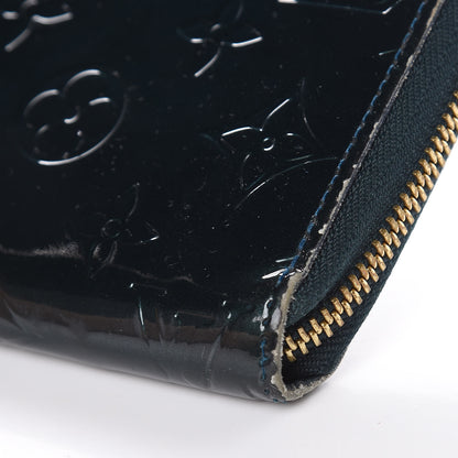 Louis Vuitton Vernis Zippy Wallet Blue Nuit 9 of 13