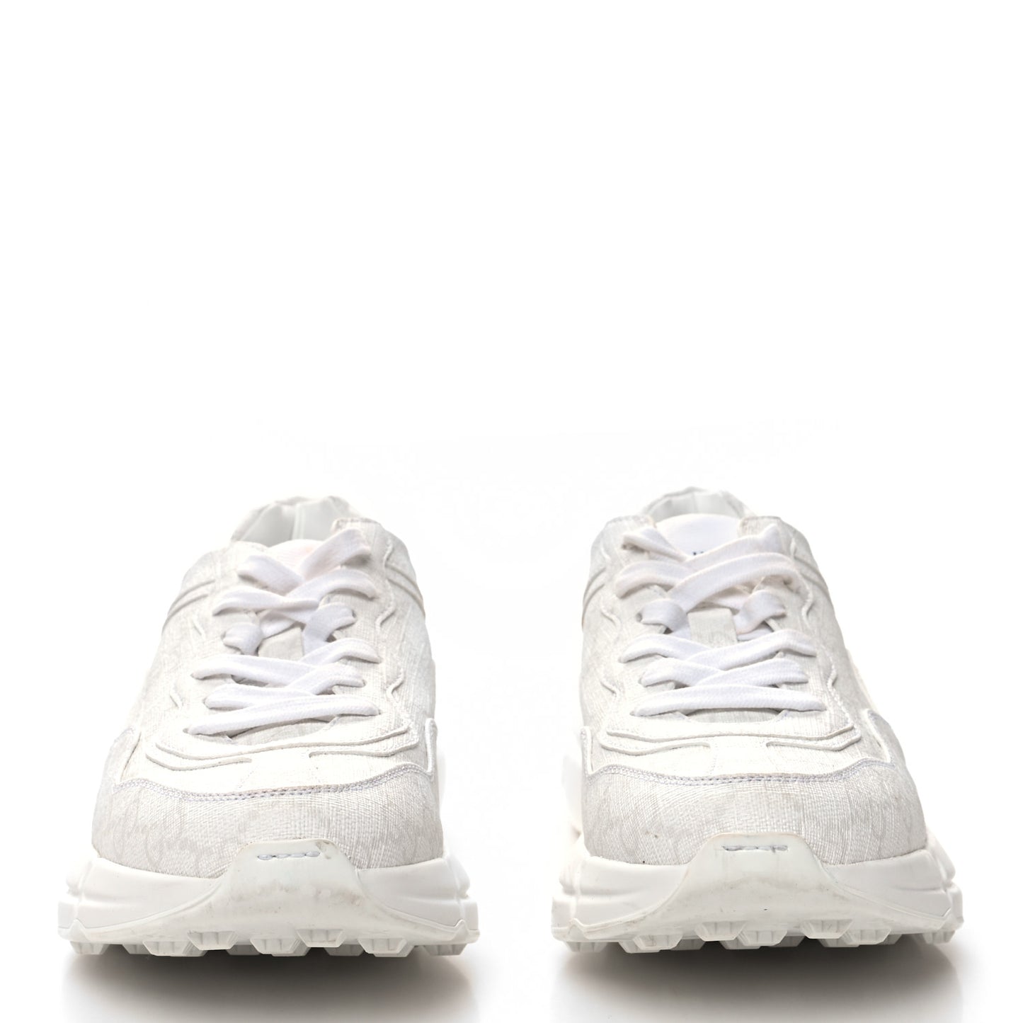 GG Supreme Monogram Womens Rhyton Sneakers 35.5 White