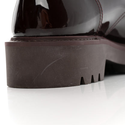 Louis Vuitton Patent Territory Ranger Boots 38.5 Bordeaux 12 of 15