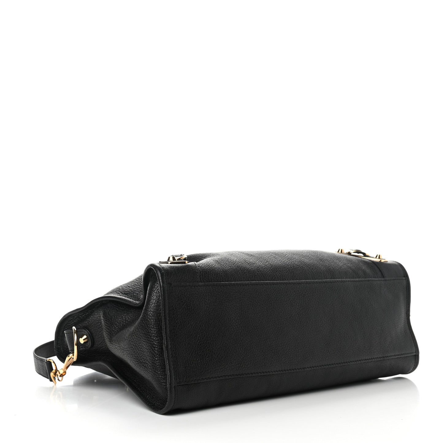 Chevre Gold Metallic Edge Hardware City Black