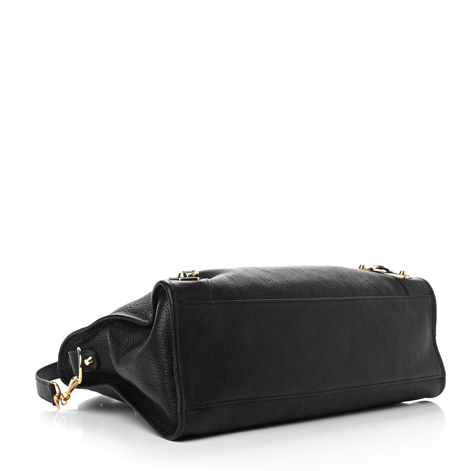 Balenciaga Chevre Gold Metallic Edge Hardware City Black 4 of 10