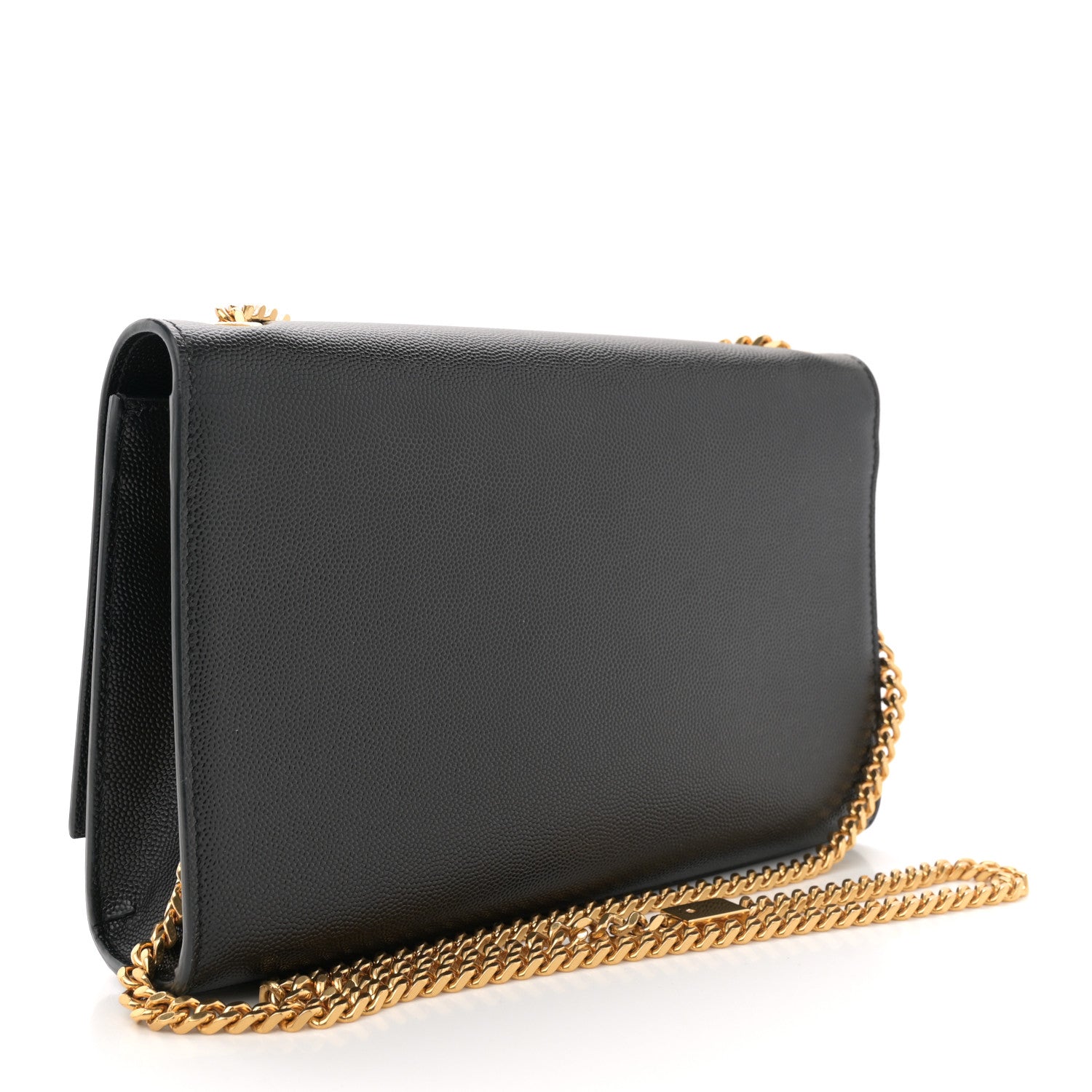 Saint Laurent Grain De Poudre Medium Classic Monogram Kate Satchel Black 3 of 10