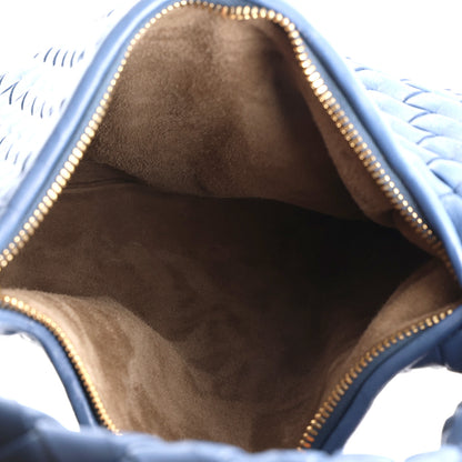 Bottega Veneta Supple Nappa Intrecciato Padded Small Veneta Hobo Blue Venezia 5 of 10