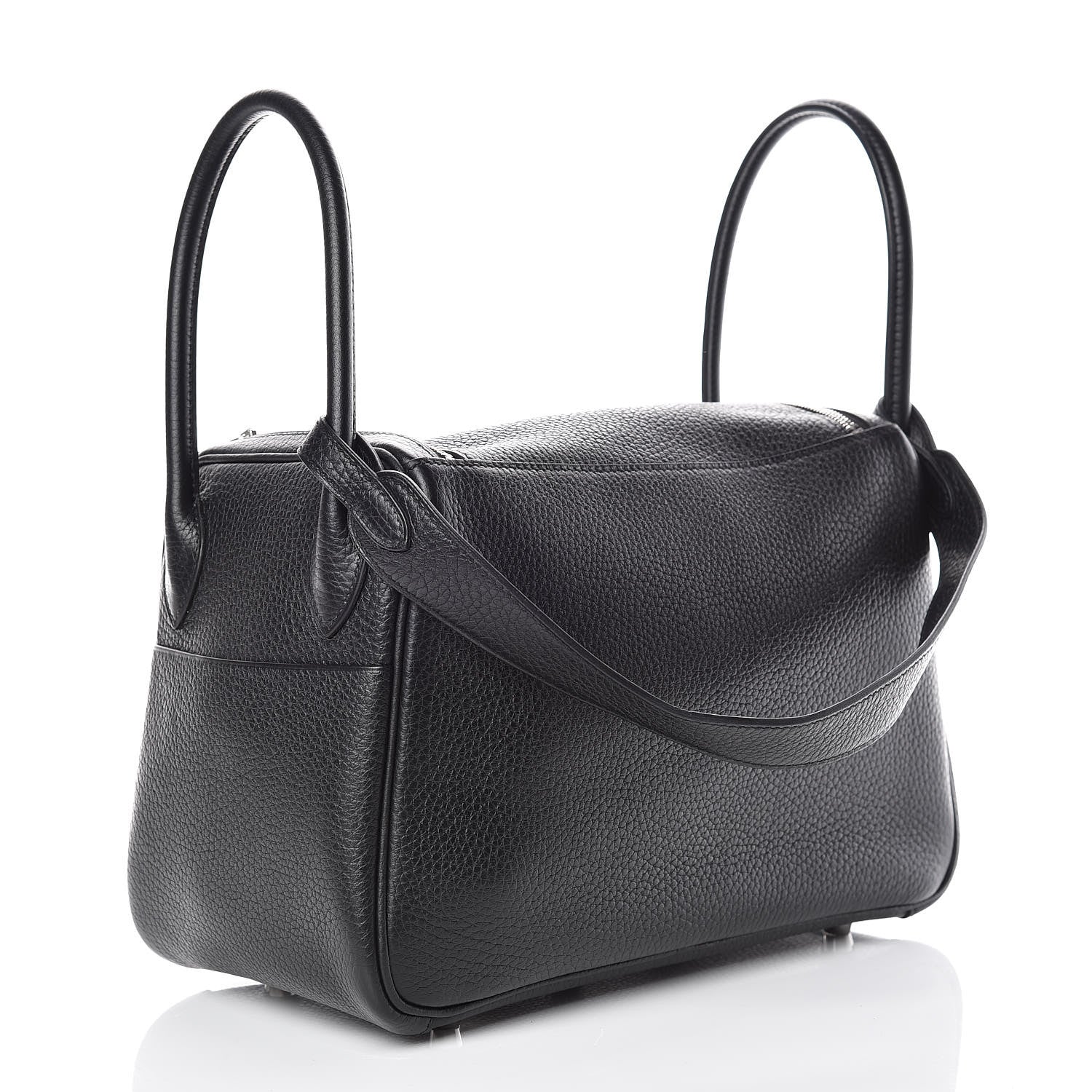 Hermes Taurillon Clemence Lindy 26 Black 3 of 13