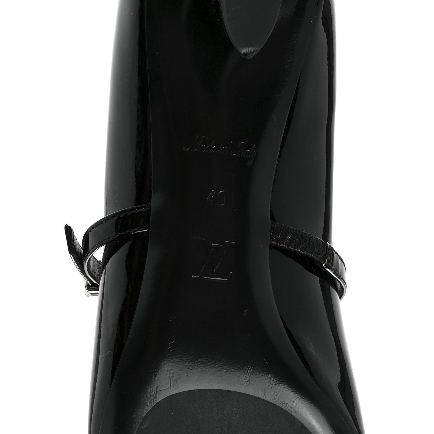 Louis Vuitton Patent Uniformes Silhouette 40mm Pumps 40 Black 6 of 8