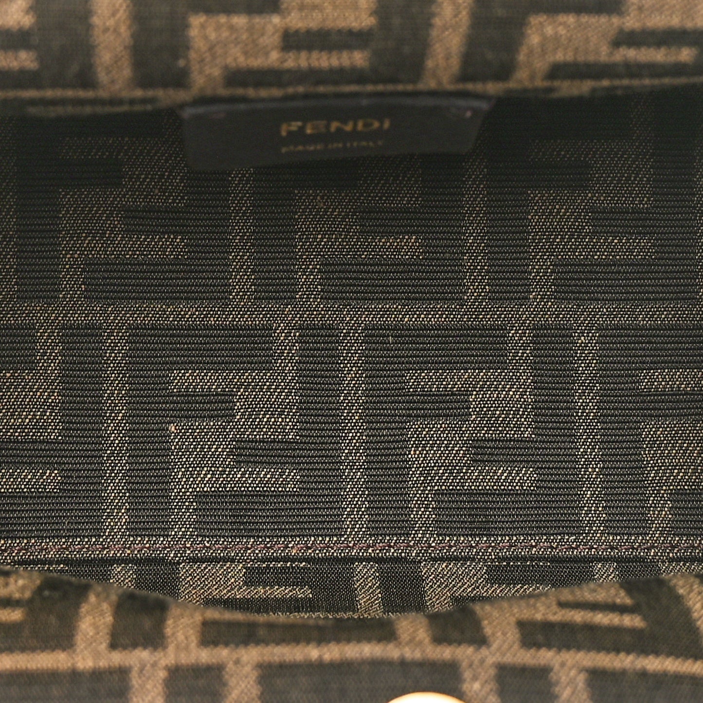 Shiny Nappa Small Fendi First Black