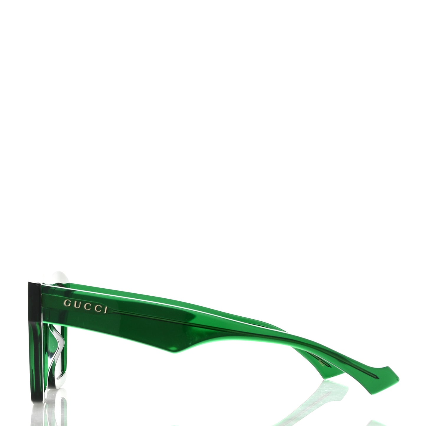 Acetate Rectangle Sunglasses GG0962S Green