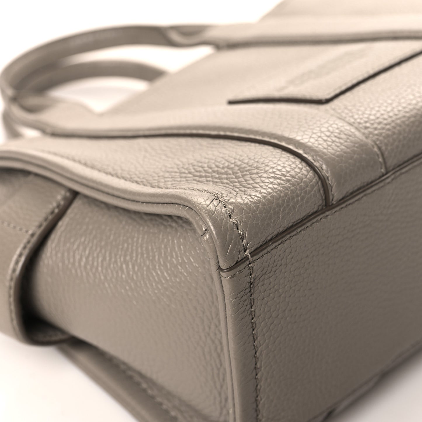 Grained Calfskin Small The Tote Bag Cement