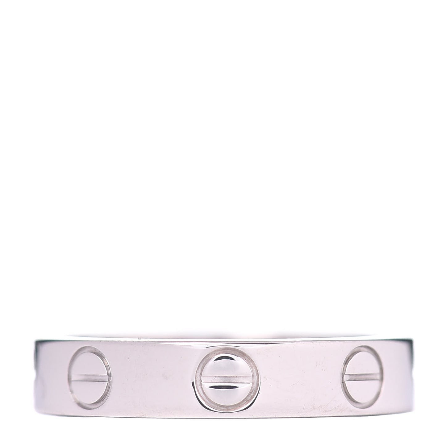 18K White Gold 3.5mm LOVE Wedding Band Ring 48 4.5