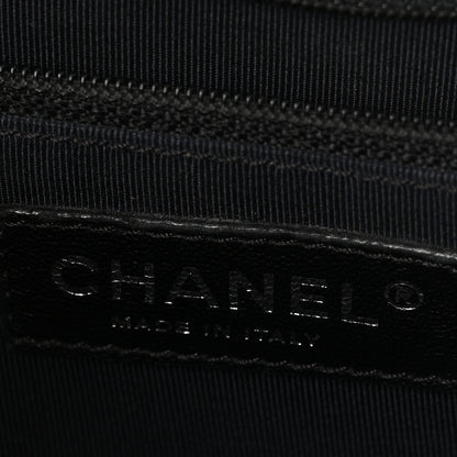 Chanel Patent Quilted Grand Shopping Tote GST Black 6 of 10