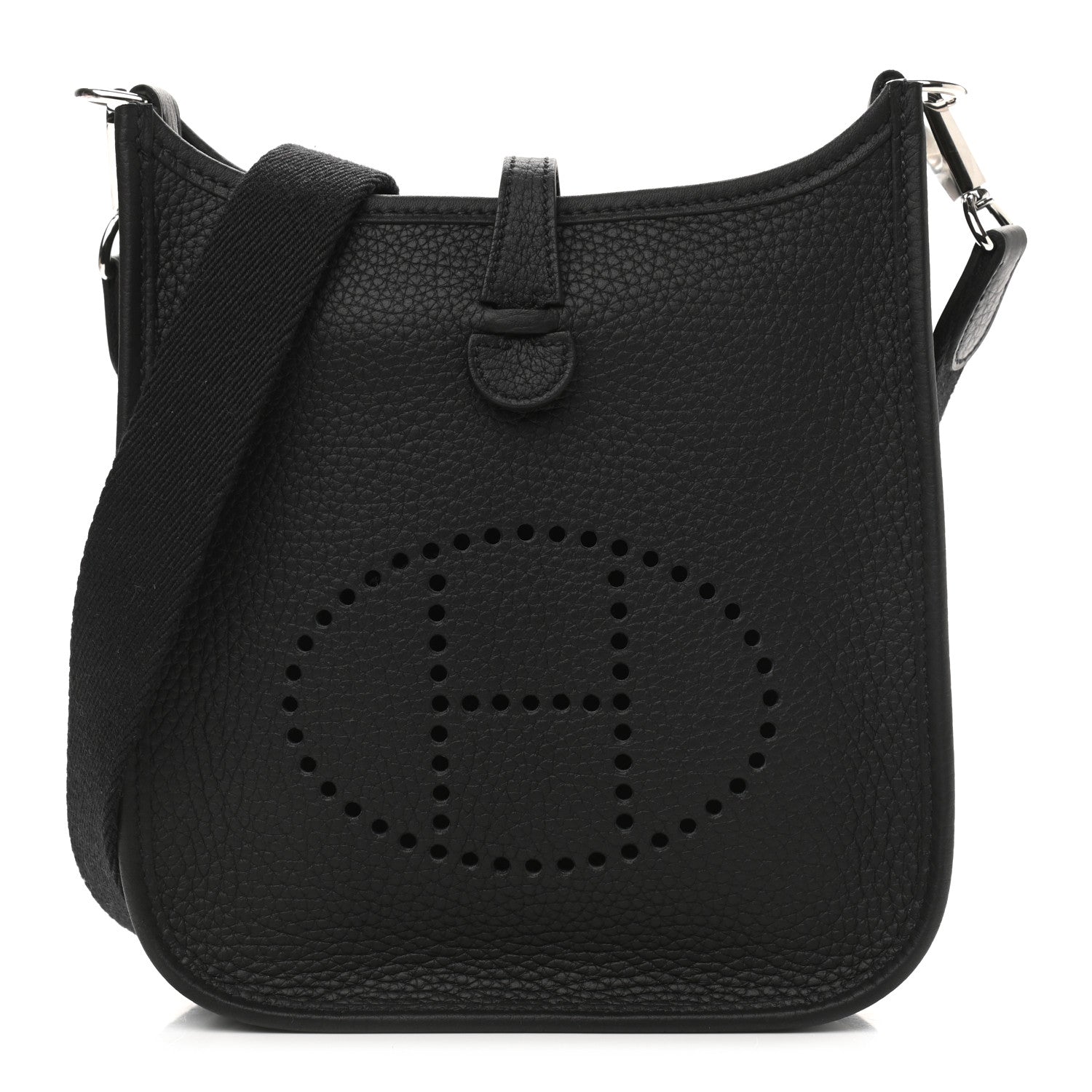 Hermes Taurillon Clemence Evelyne TPM Black 1 of 11