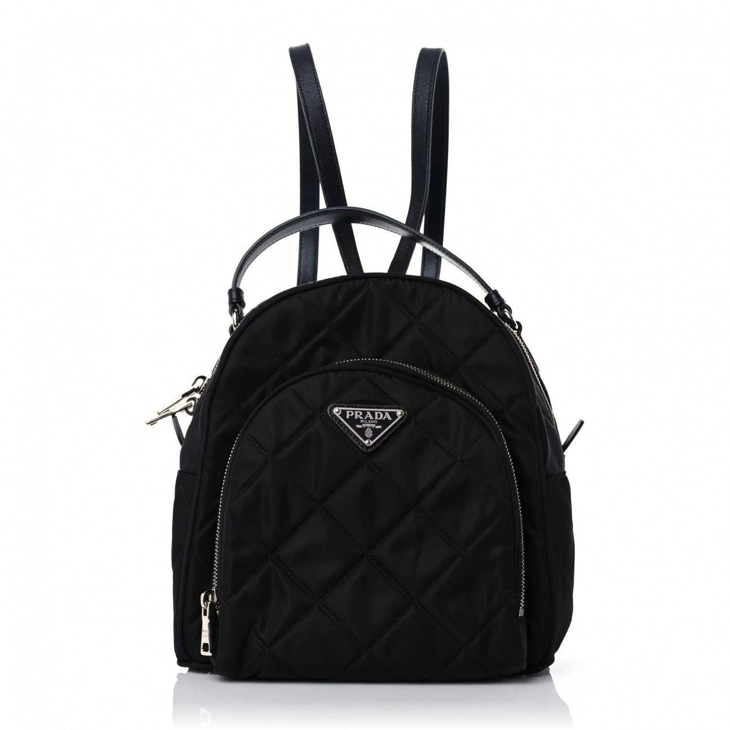 Prada Nylon Tessuto Impuntu Quilted Backpack Black 1 of 8