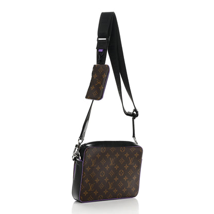 Louis Vuitton Monogram Macassar Trio Messenger Purple 3 of 14