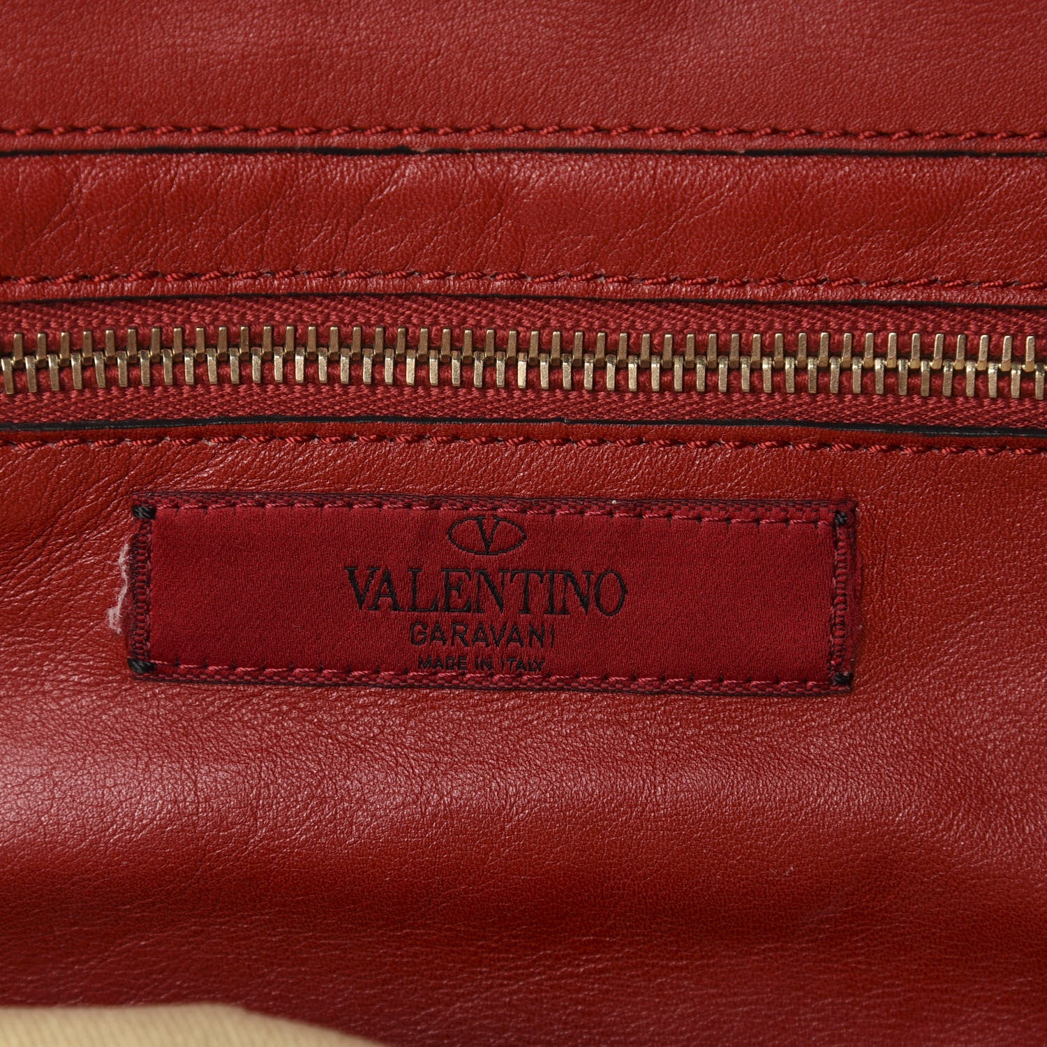 Valentino Garavani Vitello Small Rockstud Tote Rosso Valentino 11 of 12