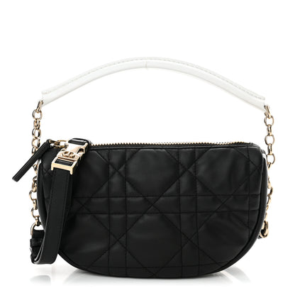 Christian Dior Lambskin Cannage Small Dior Vibe Hobo Bag Black 1 of 11