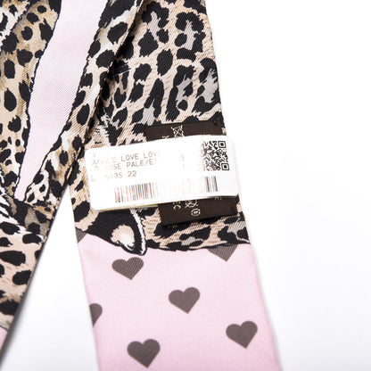 Hermes Silk Jungle Love Love Twilly Rose Pale Etoupe 4 of 4