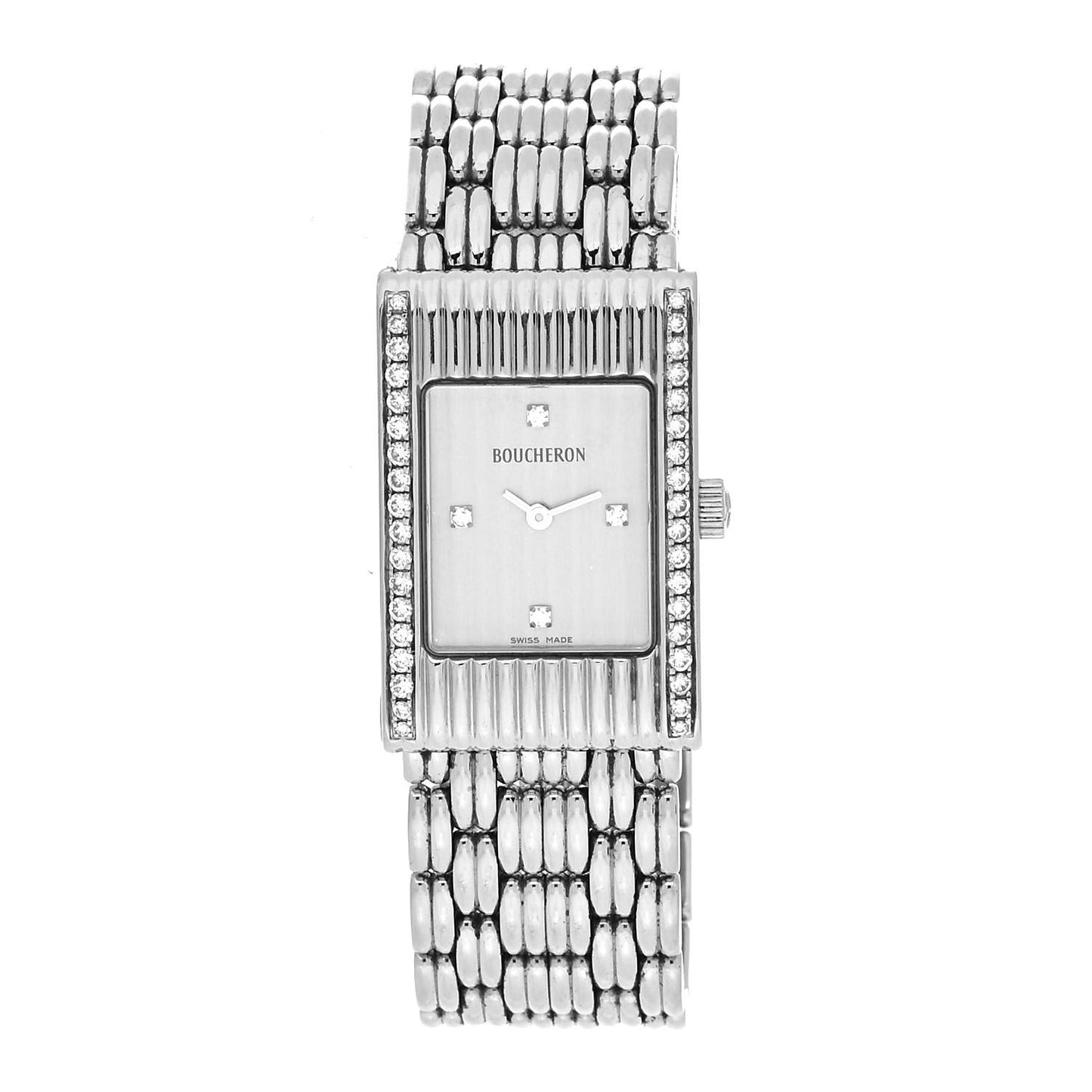 Stainless Steel Diamond 18mm Reflet Quartz Watch