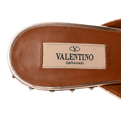 Valentino Garavani Nappa Soul Rockstud High Heel Mules 39 Rose Gold 8 of 9