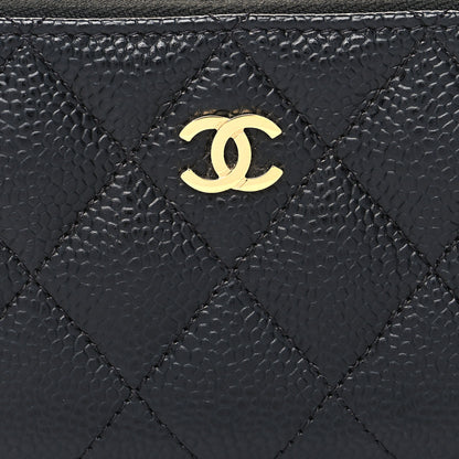 Chanel Caviar Quilted Zip Coin Purse Black 8 of 11