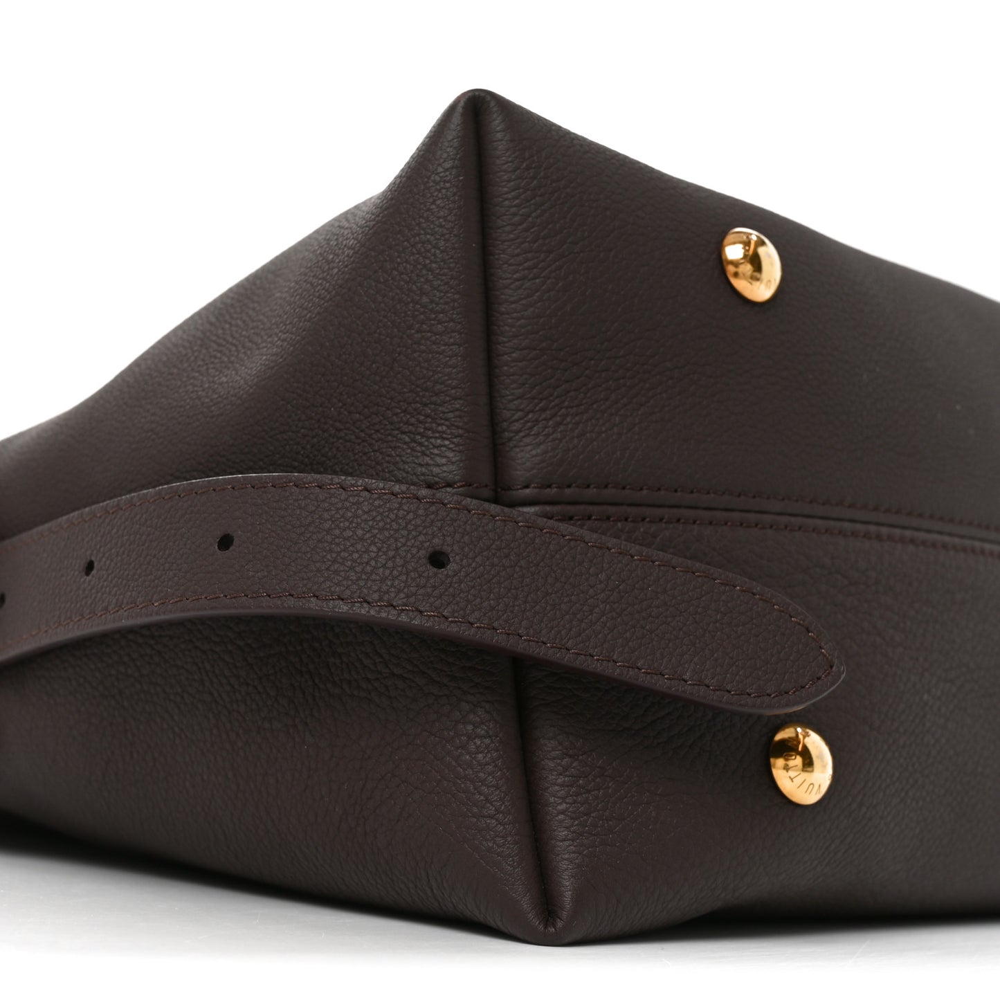 Grained Calfskin Low Key Hobo MM Chocolate