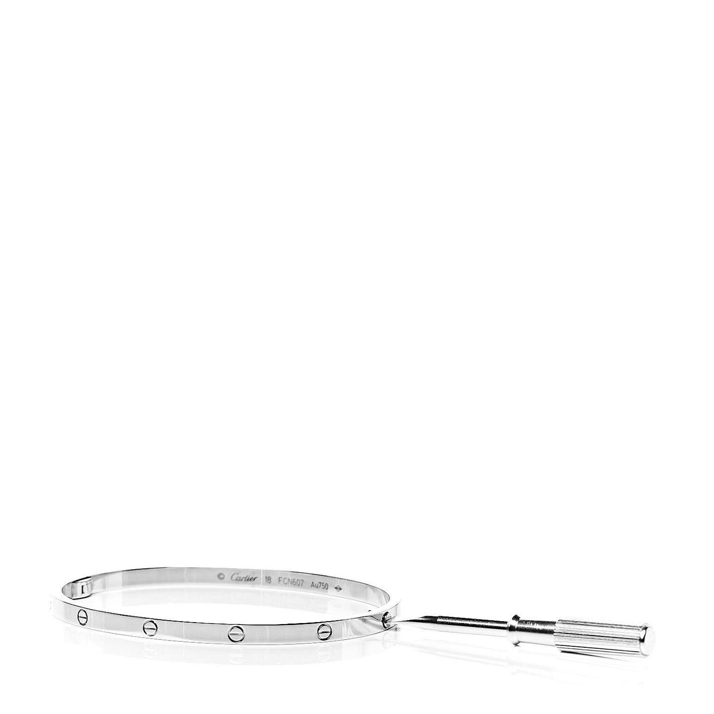18K White Gold Small LOVE Bracelet 18