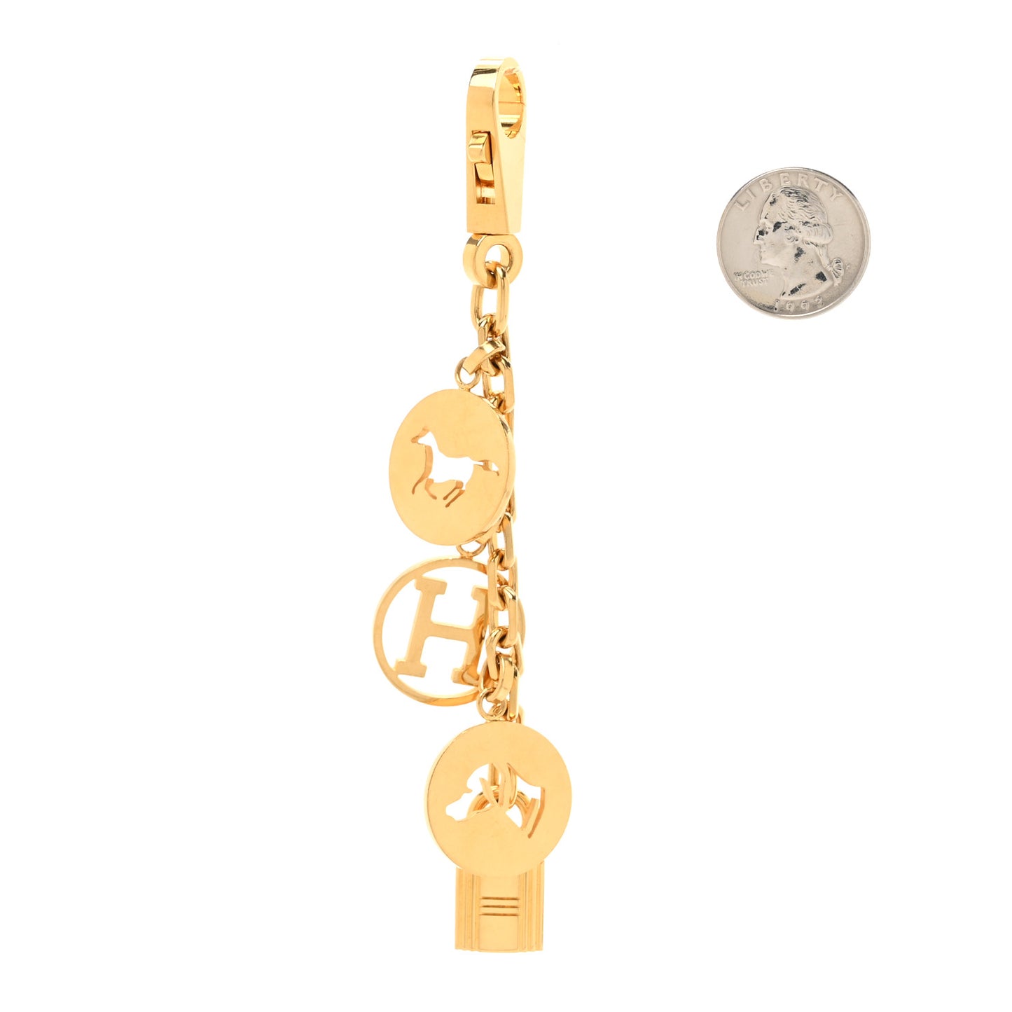 Breloque Bag Charm Gold