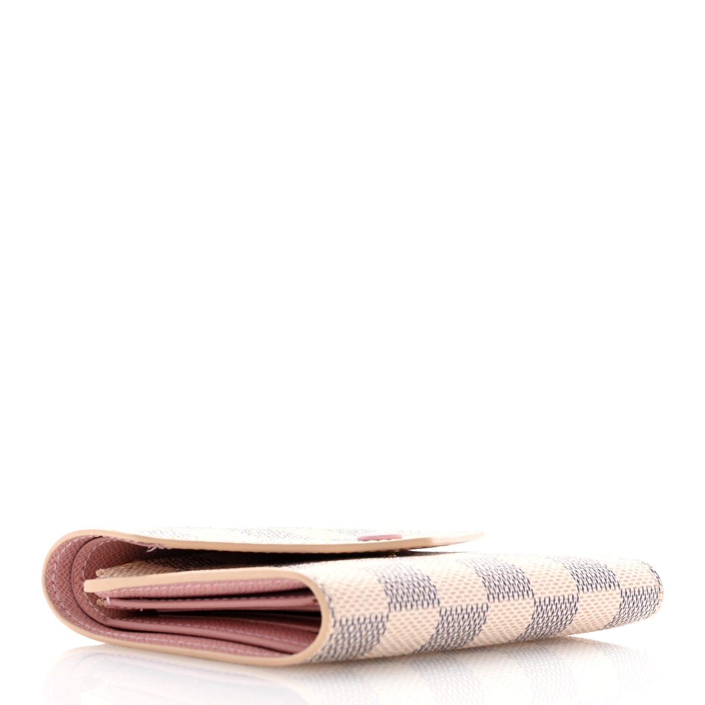 Damier Azur Victorine Wallet Rose Ballerine