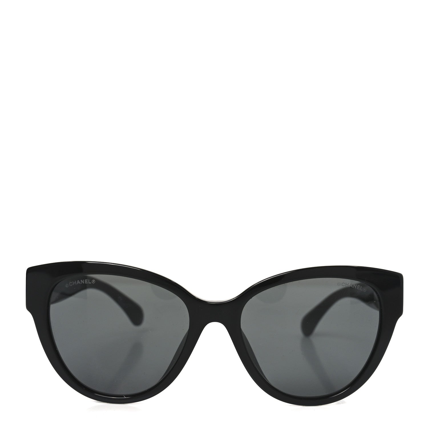 Chanel Acetate Enamel Heart Butterfly Sunglasses 5477-A Black 2 of 7