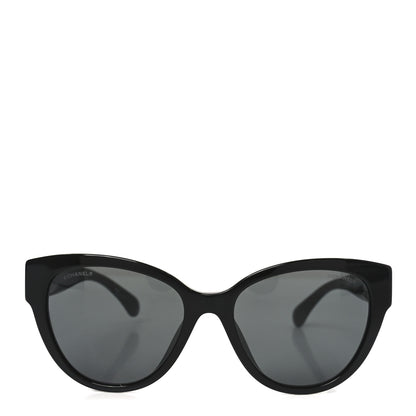 Chanel Acetate Enamel Heart Butterfly Sunglasses 5477-A Black 2 of 7