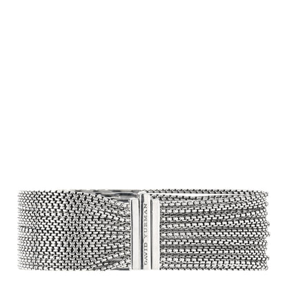 David Yurman Sterling Silver Multi-Row Box Chain Bracelet 2 of 4