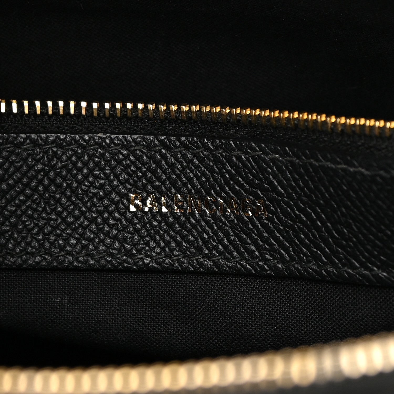 Balenciaga Signature Grained Calfskin Logo S Ville Top Handle Bag Black White 6 of 19