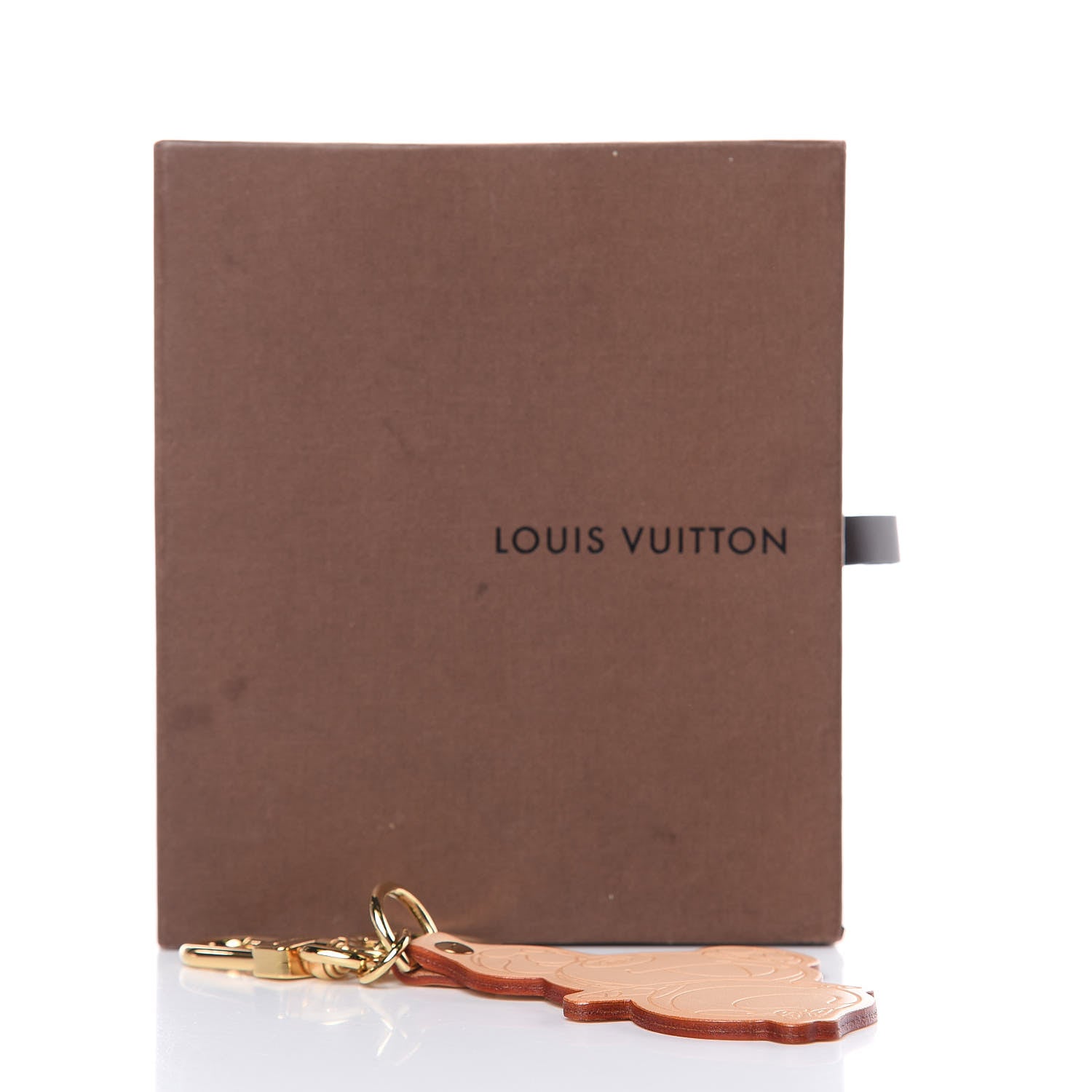 Louis Vuitton Vachetta Monogram Panda Key Ring Bag Charm 4 of 4