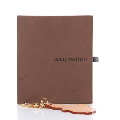 Louis Vuitton Vachetta Monogram Panda Key Ring Bag Charm 4 of 4
