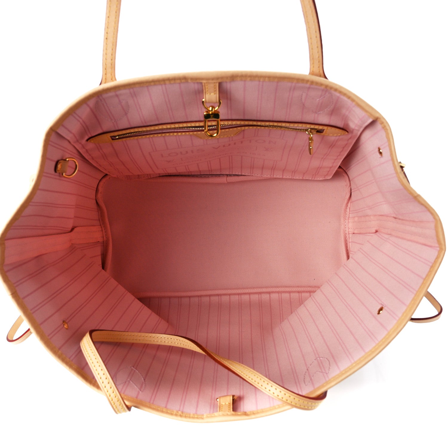 Louis Vuitton Damier Azur Neo Neverfull MM Rose Ballerine 5 of 10