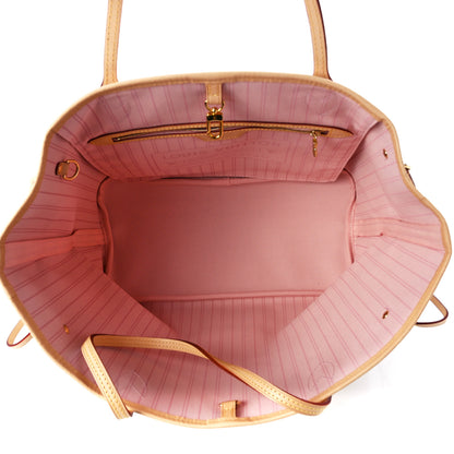 Louis Vuitton Damier Azur Neo Neverfull MM Rose Ballerine 5 of 10