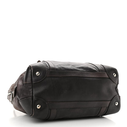 Prada Glace Calf Shoulder Bag Ardesia Fumo 3 of 15