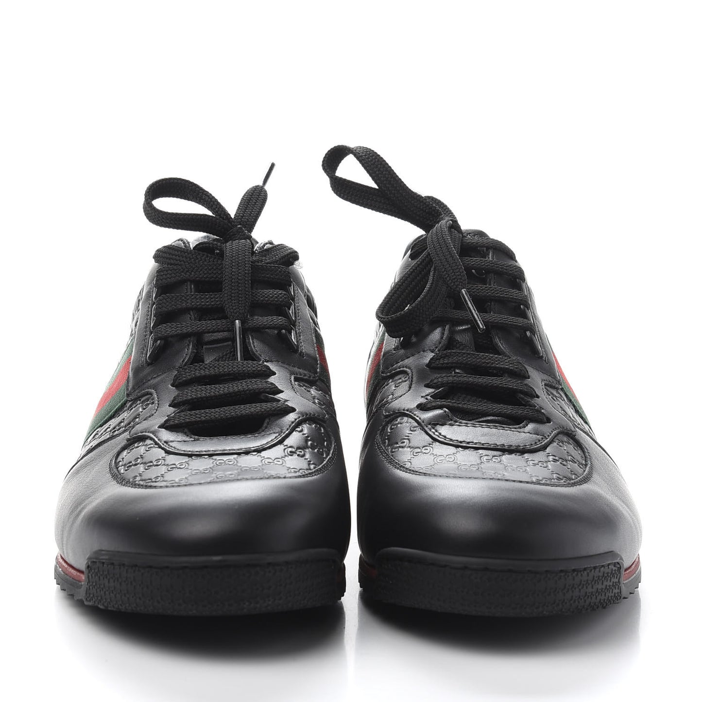 Guccissima Mens Web Sneakers 12 Black