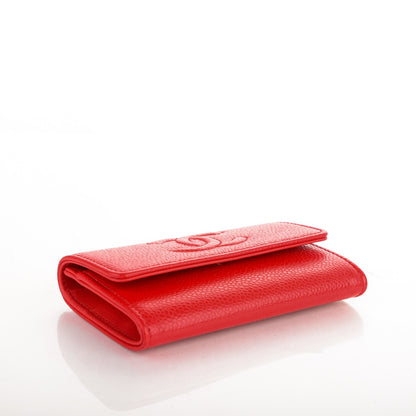 Chanel Caviar CC Timeless Card Holder Red 4 of 8