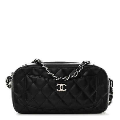 Chanel Lambskin Quilted Small Timeless Camera Case Black 1 of 10