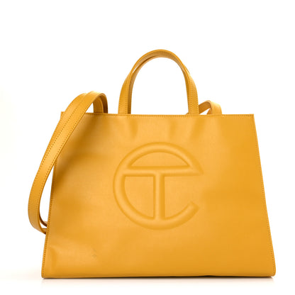 Telfar Vegan Leather Medium Shopping Bag Mustard 1 of 6