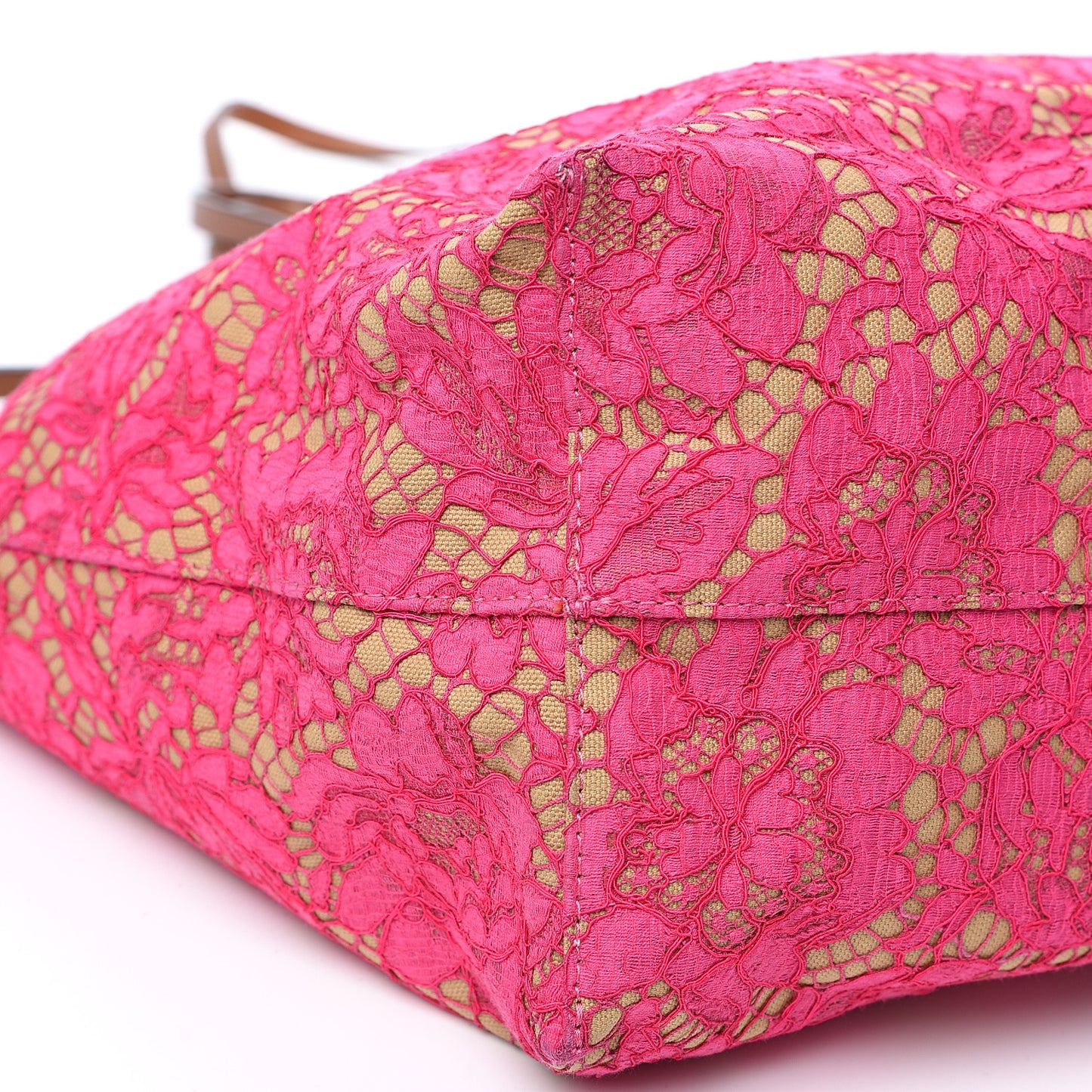 Canvas Glam Lace Reversible Tote Pink