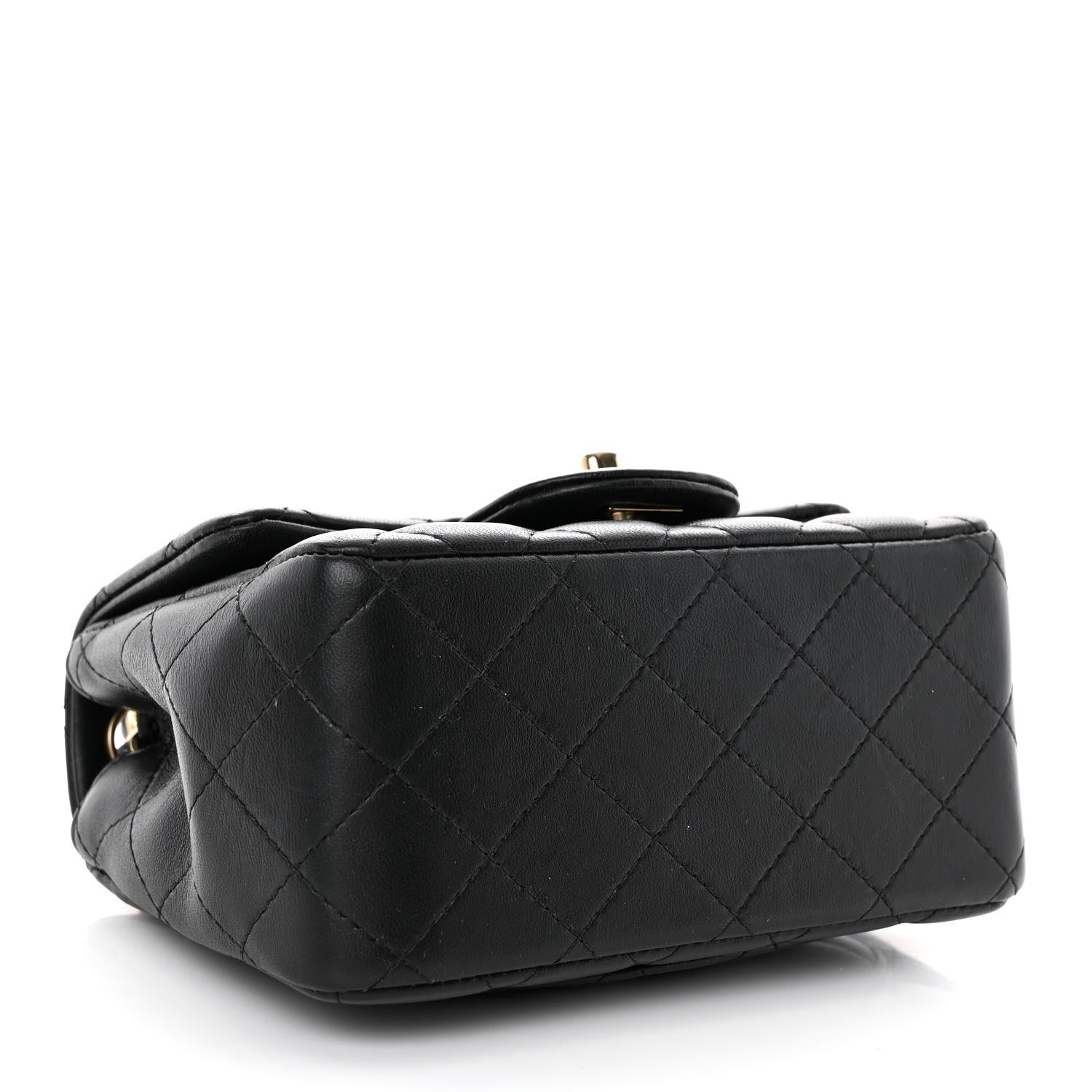 Chanel Lambskin Quilted Mini Square Flap Black 4 of 11