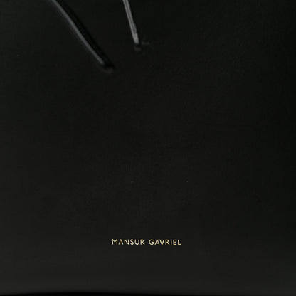 Mansur Gavriel Vegetable Tanned Calfskin Bucket Bag Black Flamma 6 of 14