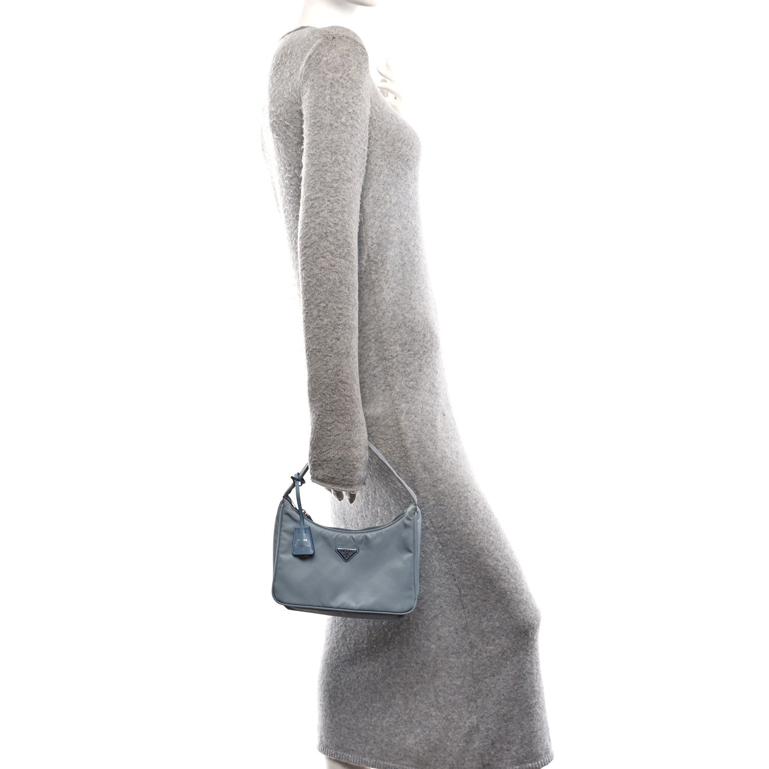 Prada Tessuto Nylon Mini Re-Edition 2000 Bag Astrale 2 of 13