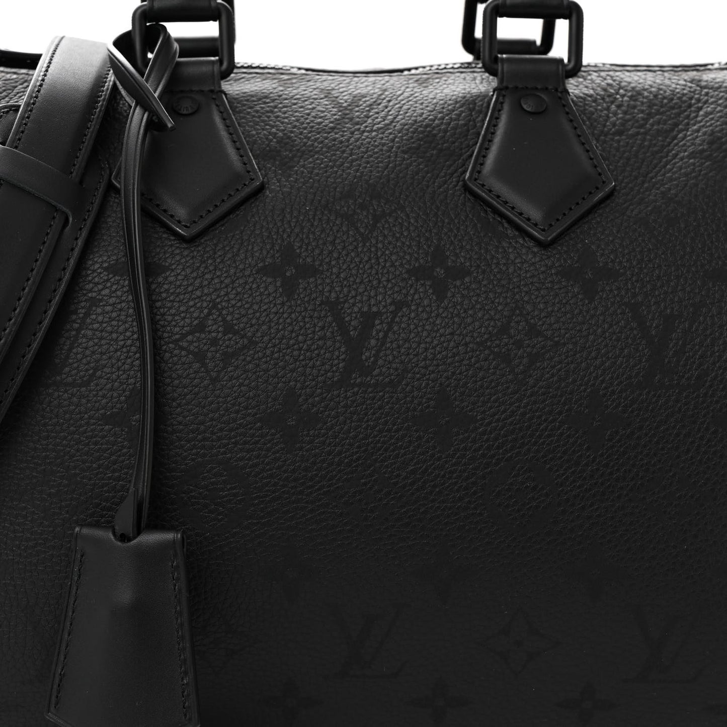 Calfskin Monogram Speedy P9 Bandouliere 30 Ultra Black