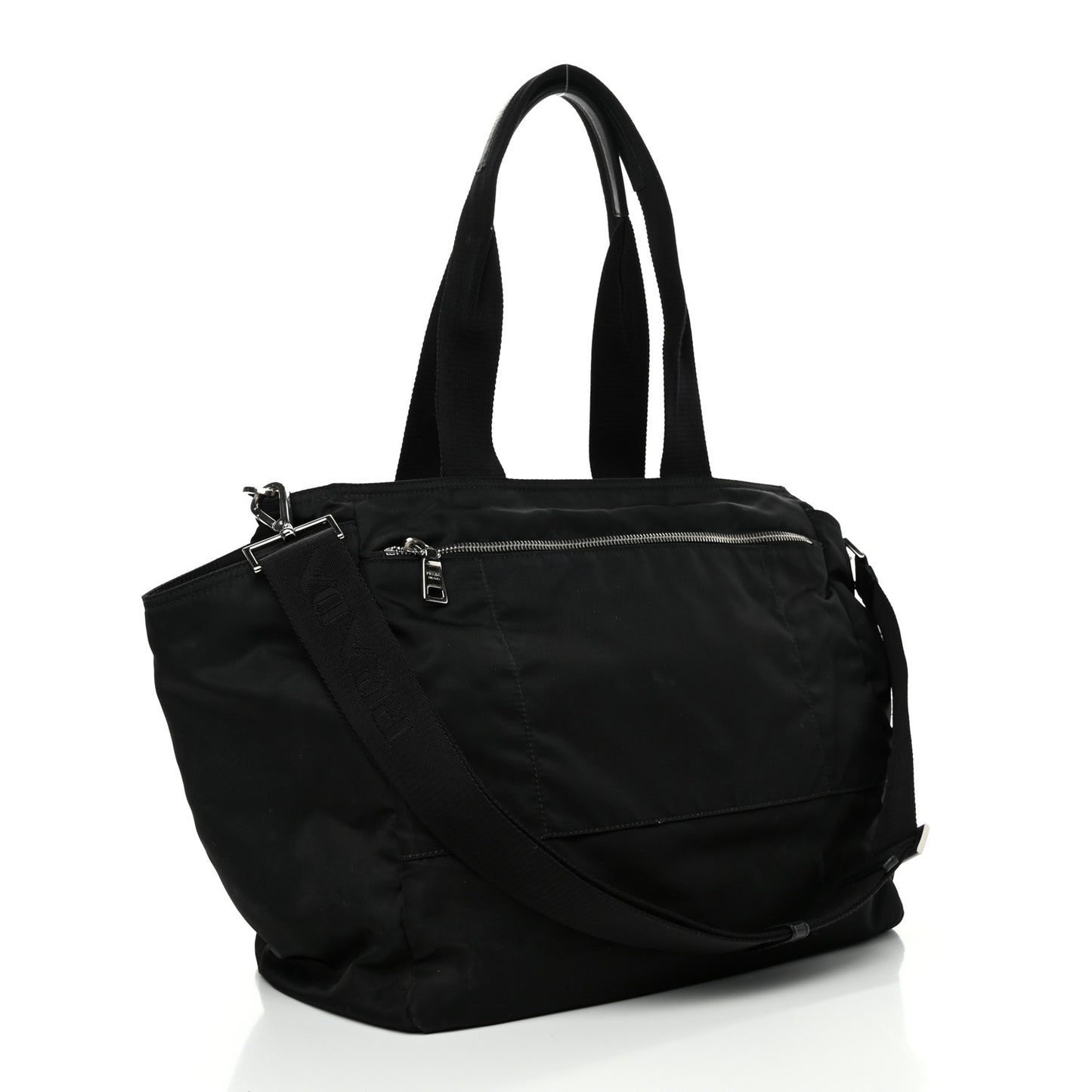 Nylon Vela Baby Bag Black