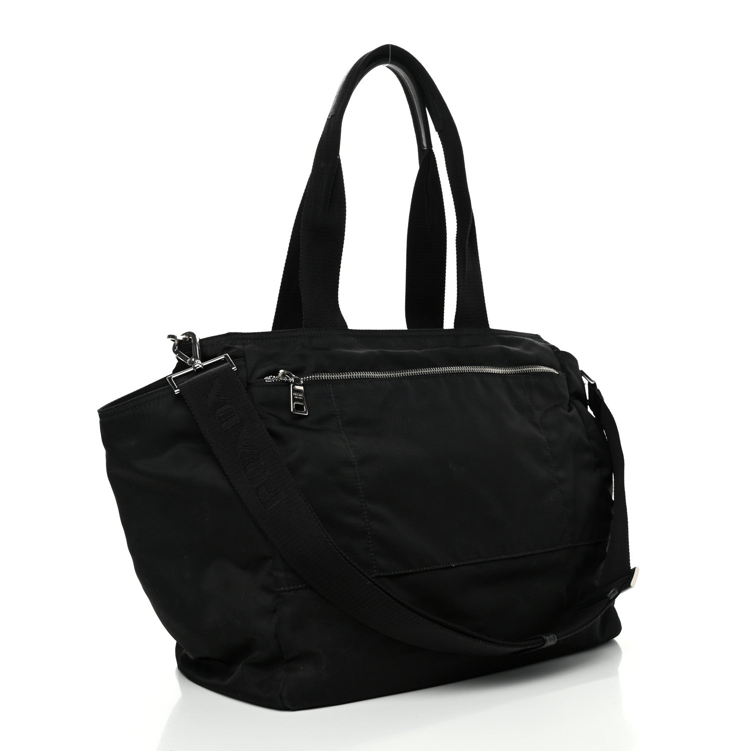 Prada Nylon Vela Baby Bag Black 2 of 4