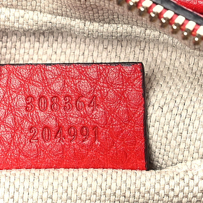 Gucci Pebbled Calfskin Small Soho Disco Bag Vibrant Red 7 of 9